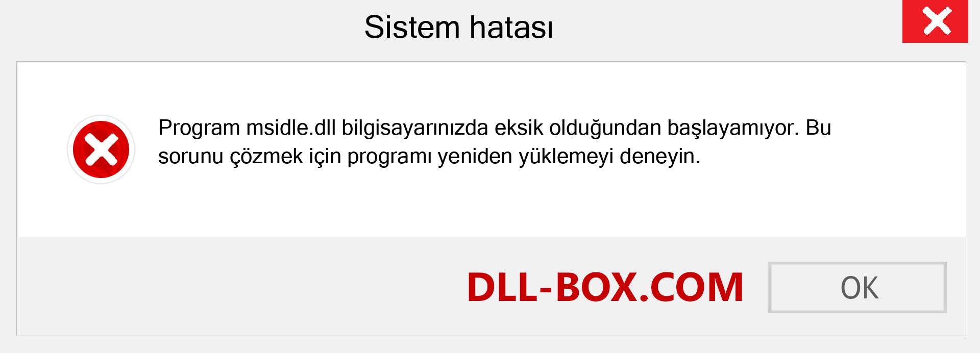 msidle.dll dosyası eksik mi? Windows 7, 8, 10 için İndirin - Windows'ta msidle dll Eksik Hatasını Düzeltin, fotoğraflar, resimler